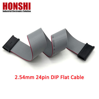 IDC رابط مرد 6 8 10 12 14 16 18 26 40 پین 2.54mm Pitch Dip Flat Ribbon Cable