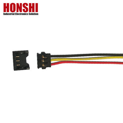 ماشين 1.2mm تکه سیم هارمنیس کابل مونتاژ با 2P ترمینال و سیم الکتریکی