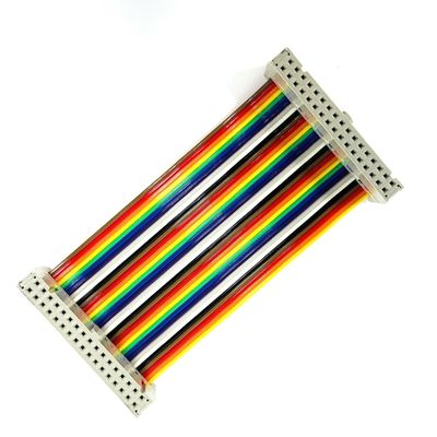 D Sub 9 Pin Flat Electrical Cable 28AWG Straight Serial RS232 ربن کابلی که به طور مستقیم به صورت سریال به کار می رود
