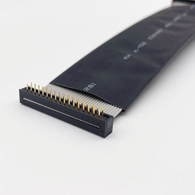 D Sub 9 Pin Flat Electrical Cable 28AWG Straight Serial RS232 ربن کابلی که به طور مستقیم به صورت سریال به کار می رود