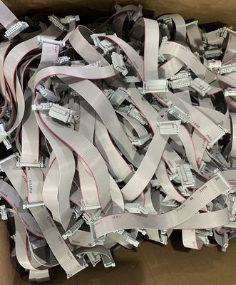 D Sub 9 Pin Flat Electrical Cable 28AWG Straight Serial RS232 ربن کابلی که به طور مستقیم به صورت سریال به کار می رود