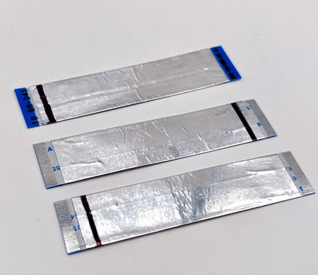 کابل الکترونیک صاف انعطاف پذیر 8 پین طلایی 1.25mm 10cm Ffc کابل UL20624 80C 60V