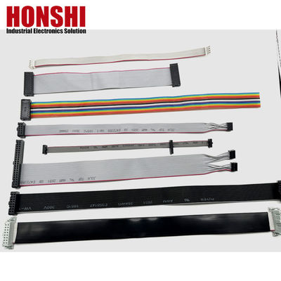 10 پین خاکستری فلت کابل کانکتور نوار پیچ 1.27mm IDC کابل 10u" طلا