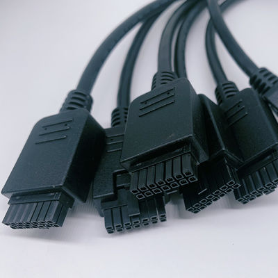 14 Pin Micro Fit 3.0 Overmolding Molded Cable Assembly UL20276 430251400 کابل های پی وی سی