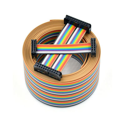 سفارشی 2.54mm 12 پین ربن کابل IDC سوکت UL2651 28AWG سیم صاف مونتاژ