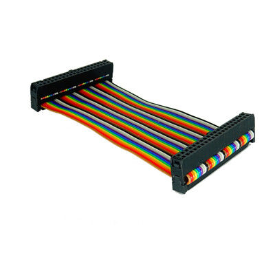 سفارشی 2.54mm 12 پین ربن کابل IDC سوکت UL2651 28AWG سیم صاف مونتاژ