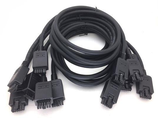 14 Pin Micro Fit 3.0 Overmolding Molded Cable Assembly UL20276 430251400 کابل های پی وی سی