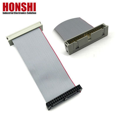 2.54mm IDC Socket To Male Connector 2row 14Contacts اسمبل کابل نوار صاف