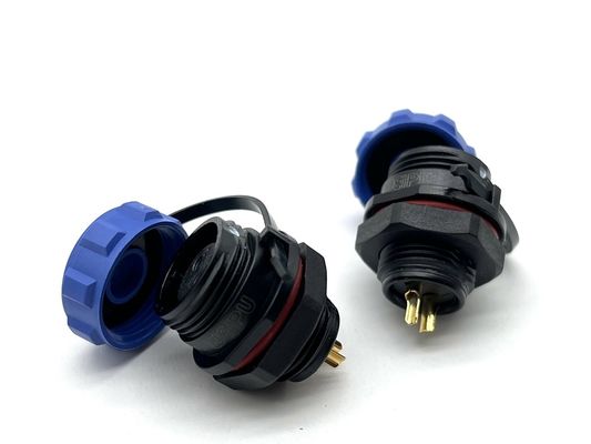 اتصال دهنده های سیم دایره ای ضد آب IP67 DIN Type Male Plug 2 3 4 5 6 8 10 12 Pin