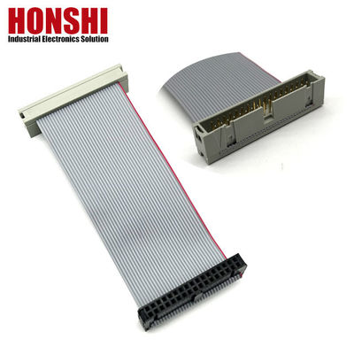 34 پین کابل مسطح UL2651 28awg 2.54mm کابل نوار IDC Socket To Box Header