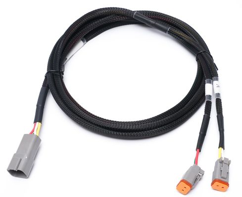 سیم کشی اتومبیل سفارشی 24 پین برای اتصال سیم 24 - 32AWG