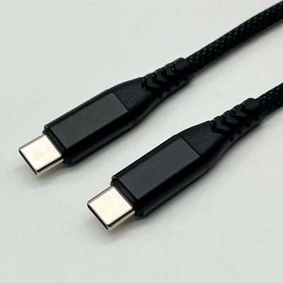 مجموعه کابل قالب بندی شده USB سیاه 1m UL2725 28Awg برای همگام سازی سریع داده و شارژ
