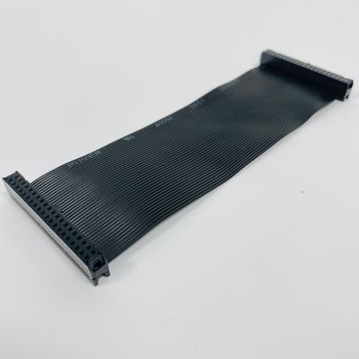 تخصیص 2.54mm کابل صاف سیاه 6 پین - 64 پین IDC تخته کابلی صاف