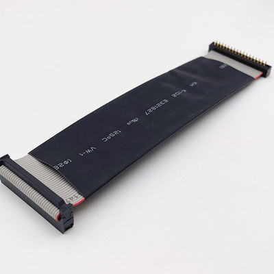 تخصیص 2.54mm کابل صاف سیاه 6 پین - 64 پین IDC تخته کابلی صاف