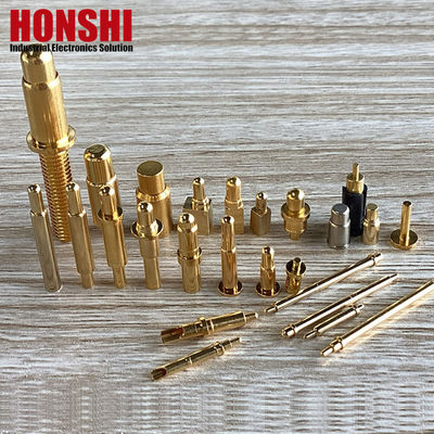 پین پر شده به بهار نر پوشیده شده با طلا برای اتصال های پین پگو 3.00 میلی متری