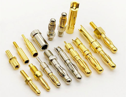 پلاگ موز دقیق ماشین آلات چند لایه ای پن تماس 4mm Solder Cup Termination