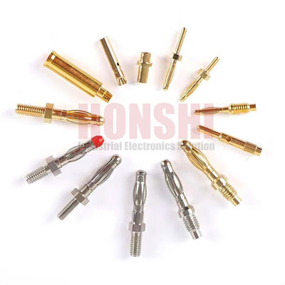 پلاگ موز دقیق ماشین آلات چند لایه ای پن تماس 4mm Solder Cup Termination