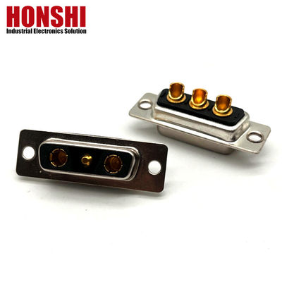 3V3 30A نوع سولدر مرد D Sub Connector با مواد تماس طلا زره ای