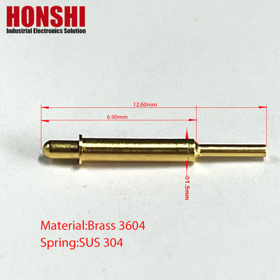 اتصال پين پگو با ارتفاع کاري 4.9mm Dip Type Pogo Pin
