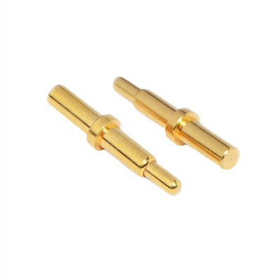 10.65mm فلز برنج پر از بهار پن SMT نوع طلا پوشانده Pogo Pin برای اتصال درجه حرارت