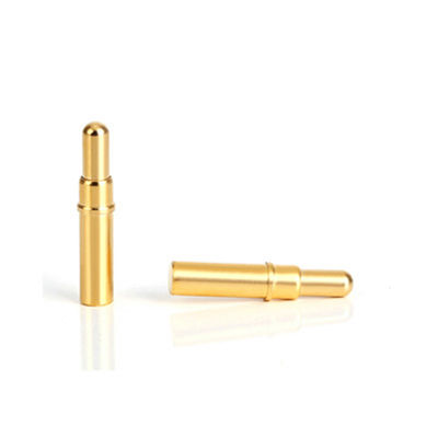 10.65mm فلز برنج پر از بهار پن SMT نوع طلا پوشانده Pogo Pin برای اتصال درجه حرارت