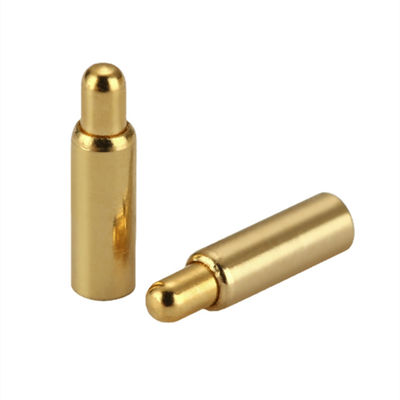10.65mm فلز برنج پر از بهار پن SMT نوع طلا پوشانده Pogo Pin برای اتصال درجه حرارت