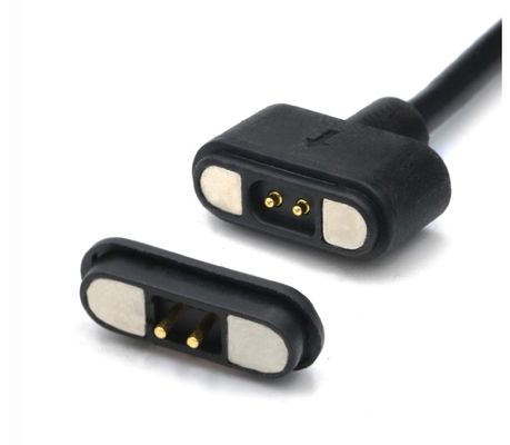 کابل شارژ 3.0A با جریان بالا USB 2 پین دایره ای Adapter شارژ برق مغناطیسی Pogo Pin