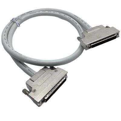 کابل اتصال SCSI خاکستری سفارشی 68 پین 100 پین کابل مرد Ul20276 کابل 28awg