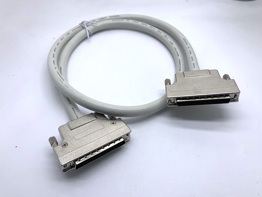 کابل اتصال SCSI خاکستری سفارشی 68 پین 100 پین کابل مرد Ul20276 کابل 28awg