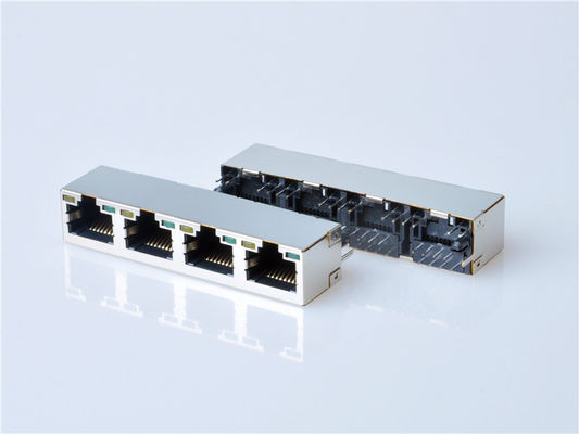 8p8c RJ45 جک کانکتور PCB Mount برای شبکه سوکت اینترنت آلیاژ مس ماژولار
