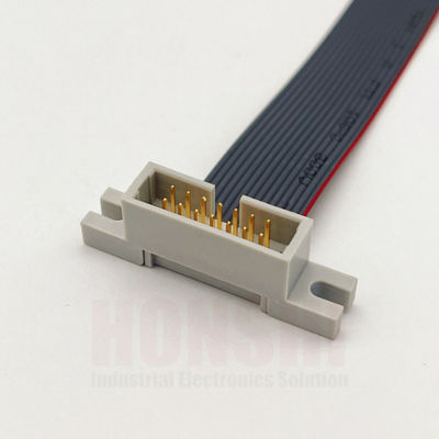 کابل صاف الکترونیک 2.54mm Pitch IDC رابط کابل نوار صاف رنگ سفارشی