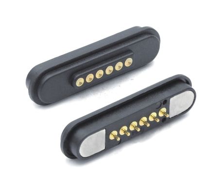DC12V مغناطیسی Pogo پین ضد آب زاویه راست Dip بهار بار اتصال