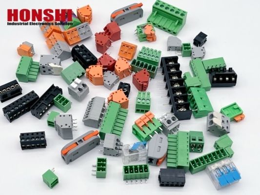 2.5mm 3.5mm بدون پیچ اتصال بلوک پایانی PCB بلوک پایانی بهار