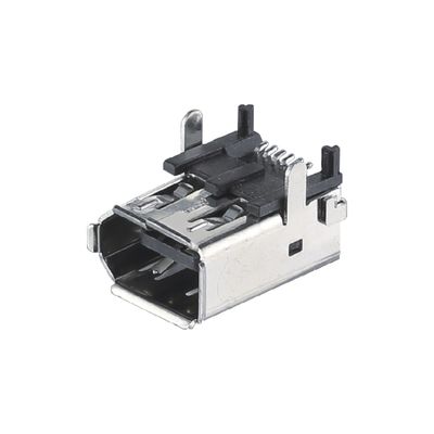 SM-6P مردانه CN3 سرور I / O کانکتور IEEE 1394 زنانه کانکتور نوع جوش