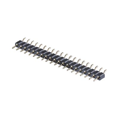 2.54mm ماشین آلات پین هدر زاویه راست SMT SMD PCB Single Row Header Connector
