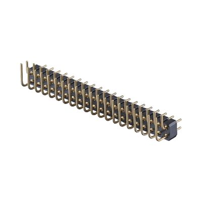 2.54mm ماشین آلات پین هدر زاویه راست SMT SMD PCB Single Row Header Connector