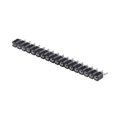 2.54mm ماشین آلات پین هدر زاویه راست SMT SMD PCB Single Row Header Connector