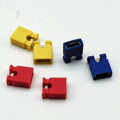 3A-5A 2.54mm Pitch Mini Jumper ارتفاع 6.0mm قرمز آبی زرد سیاه با پوشش باز