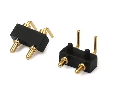 3.0mm 2pin مرد Pogopin تک ردیف زاویه راست Dip Pogo Pin اتصال ضد آب