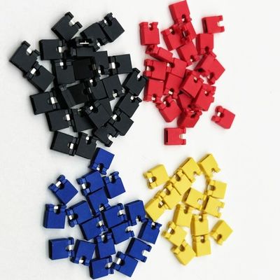 3A-5A 2.54mm Pitch Mini Jumper ارتفاع 6.0mm قرمز آبی زرد سیاه با پوشش باز