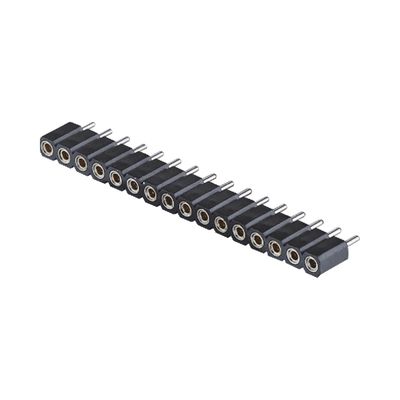 2.54mm ماشین زن سرپوش زاویه راست SMT SMD یک ردیف 1-40Pin PCB Connector