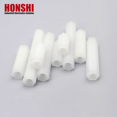 PCB نصب استودی هکساگون با رشته داخلی M2.0 Standoff Spacers پلاستیکی در طراحی هکساگون