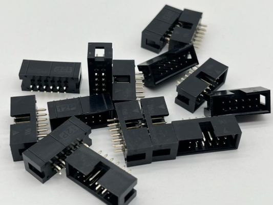دکمه ی زاویه ی راست DIP PCB DC3 12 پین Header 2.54mm Pitch