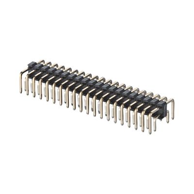 1.27mm Pitch Right Angle Board To Board Connector 2 - 50 Pin Brass Pin Header Connector..27mm Pitch Right Angle Board To Board Connector 2 - 50 Pin Pin Header Connector