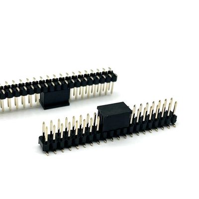 2.54mm Pitch Pin Header Connector 2 Pin - 80 Pin DIP SMT PCB Male Header Connector به طور کلی به عنوان یک اتصال دهنده در یک صفحه نمایش می باشد.