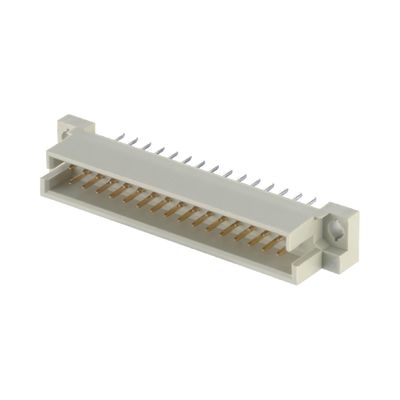 2x32P 2.54mm Din 41612 کانکتور 2 ردیف 64 پین نر مستقیم از طریق سوراخ