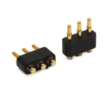 2.5mm 3 Pin Spring Loaded Pogo Pin Connector برای کاربردهای خودرو ولتاژ نامی 1A