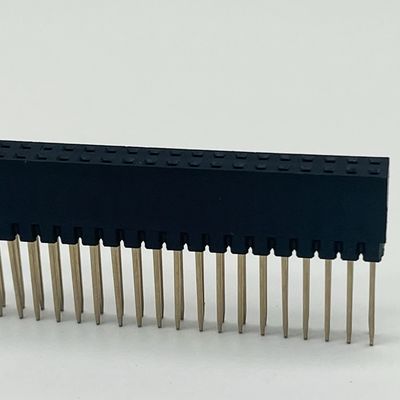 2.54mm Pitch Female Header Connector 8.5mm Height Dual Row 180 Degree Dip برای پی سی بی