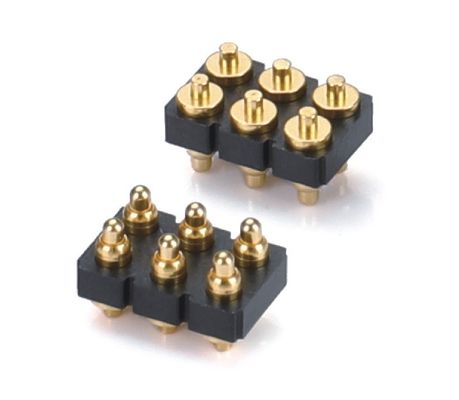 2.0mm 20 Pin سفارشی کردن Pogo Pin Connector Spring Pin Gold Plated SMT Pogo Connector