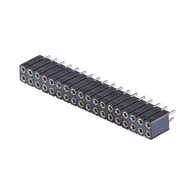 PCB Connector Header ماده 2.54mm H7.0mm زاویه راست دو ردیف 2-80Pin